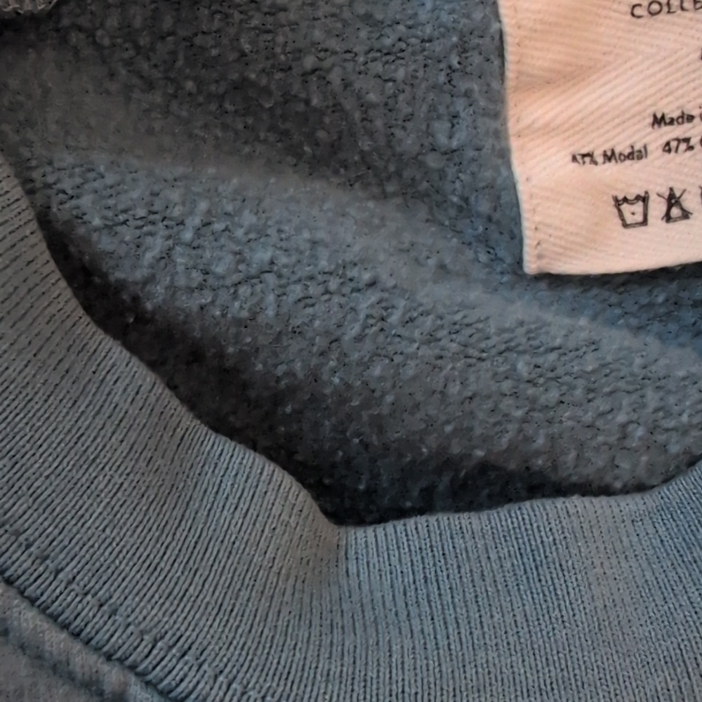 Brooklinen Women's M Willow Blue Sweatshirt - Picture 7 of 7